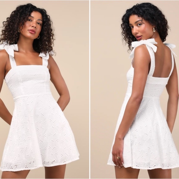 Lulus Dresses & Skirts - LULU's Bachelorette Engagement Bridal Shower Brunch Honeymoon Floral Casual Mini